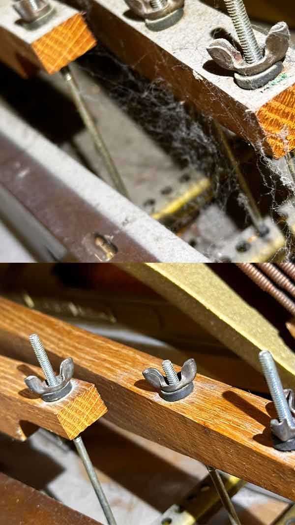 Piano component restoration